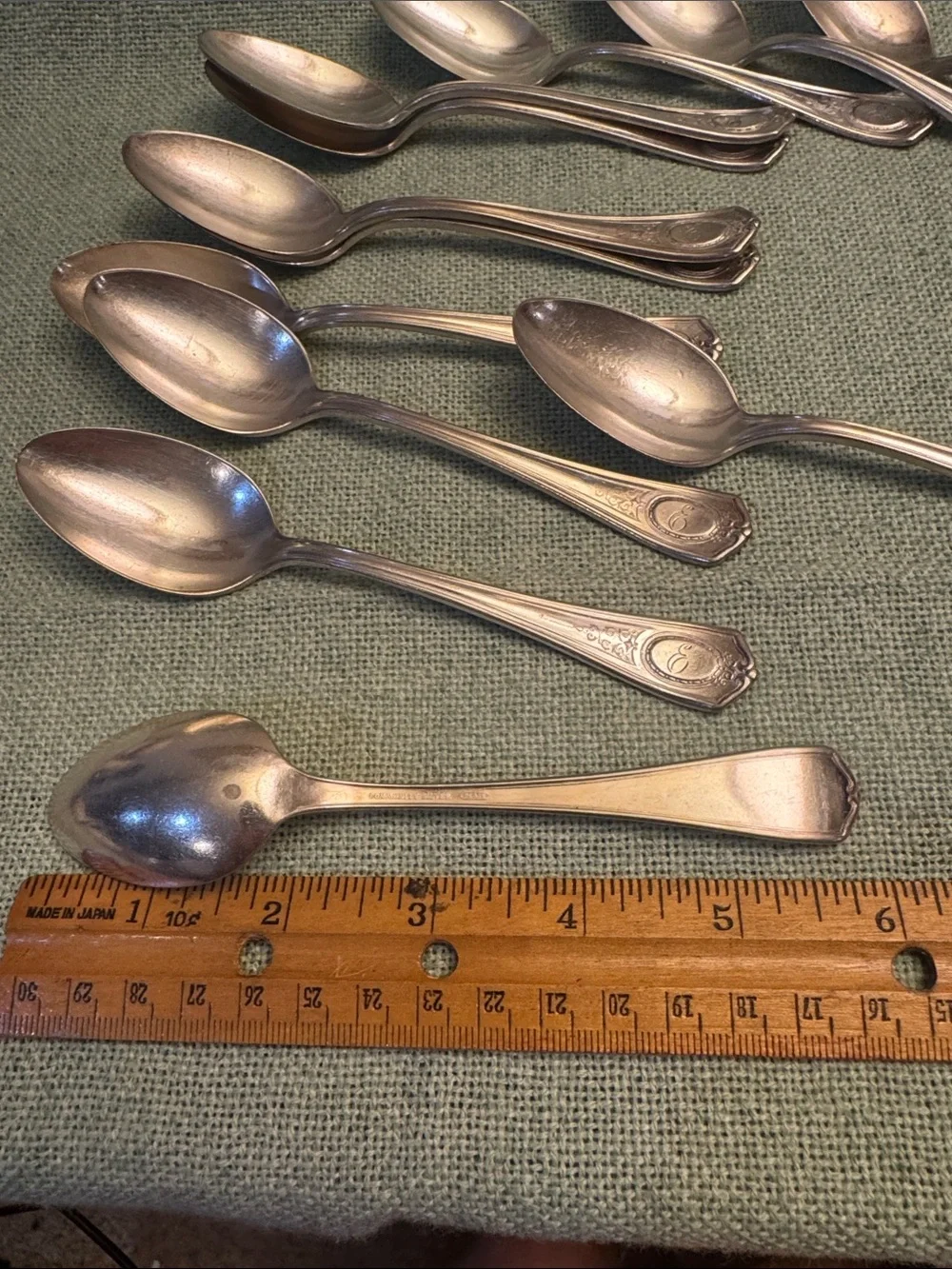Silver-Tone Stainless Steel Teaspoons- Set of 12